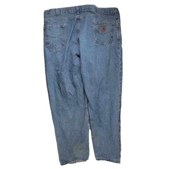 Carhartt B17-STW Relaxed Fit Size 46 x 30 Denim Blue Jeans Men's - Picture 6 of 12
